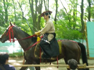 流鏑馬神事の稽古